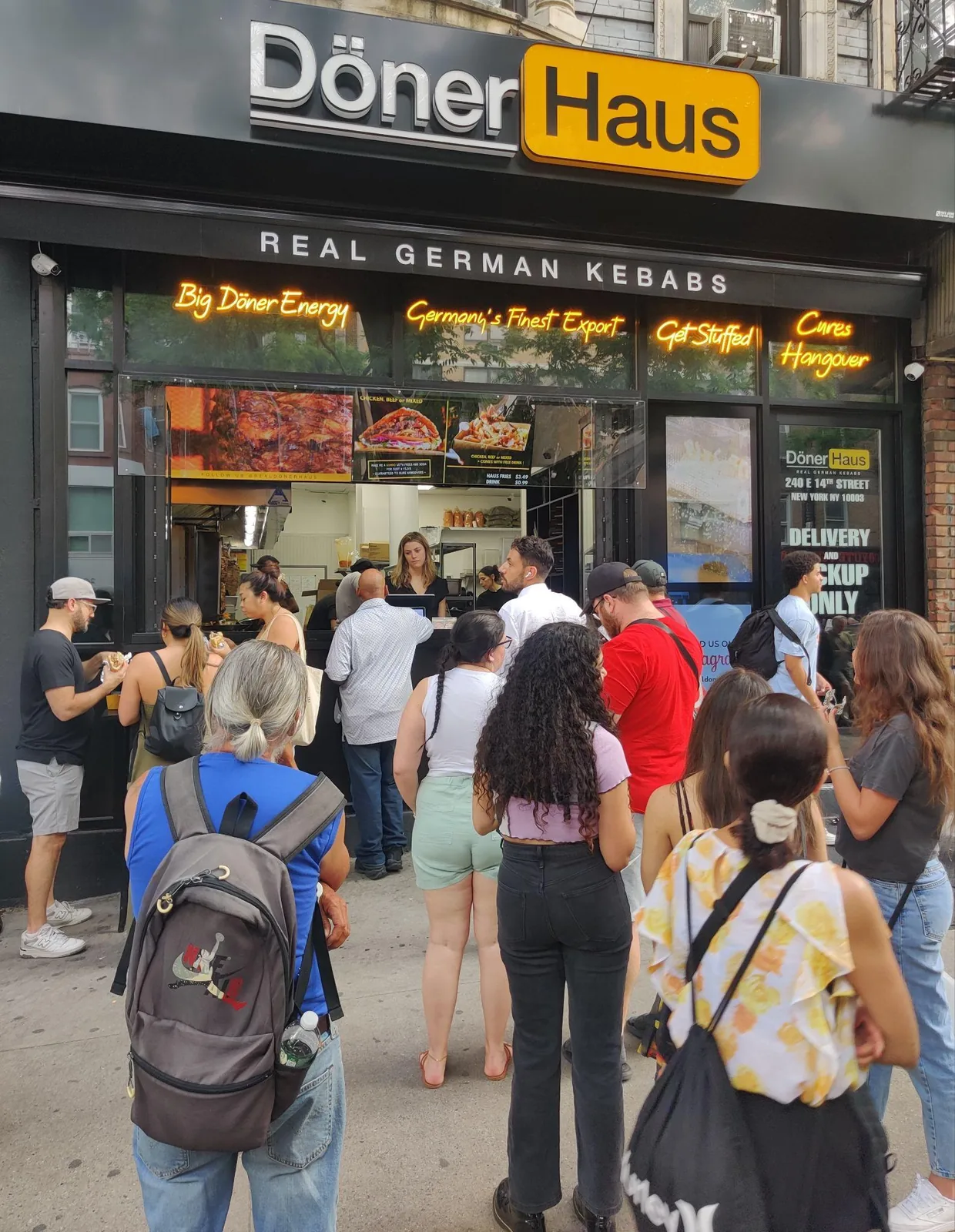 A queue outside a quick-service shop in a new food category